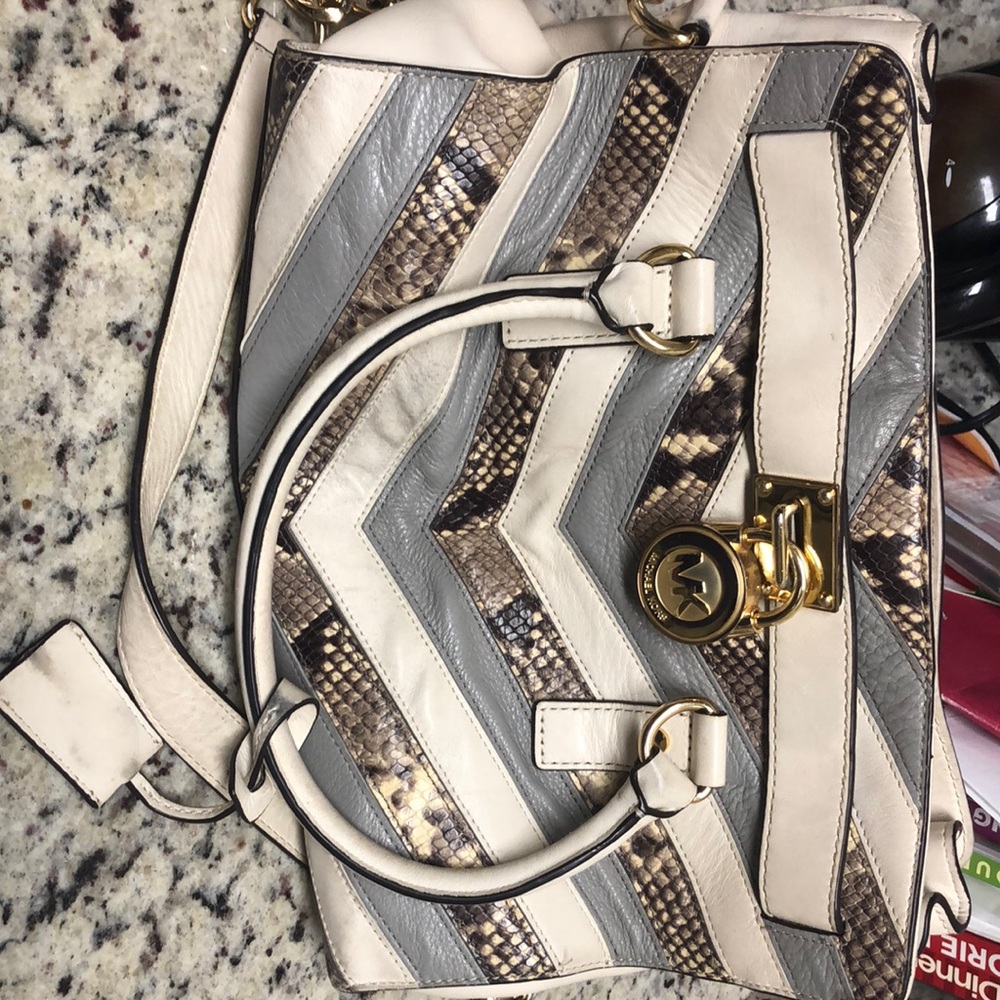 Michael kord snakeskin purse